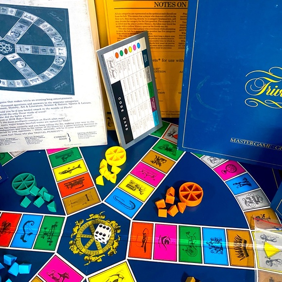 TRIVIAL PURSUIT VTG 1981 MASTER GAME GENUS EDITION ORIGINAL GAME COMPLETE - Picture 5 of 10
